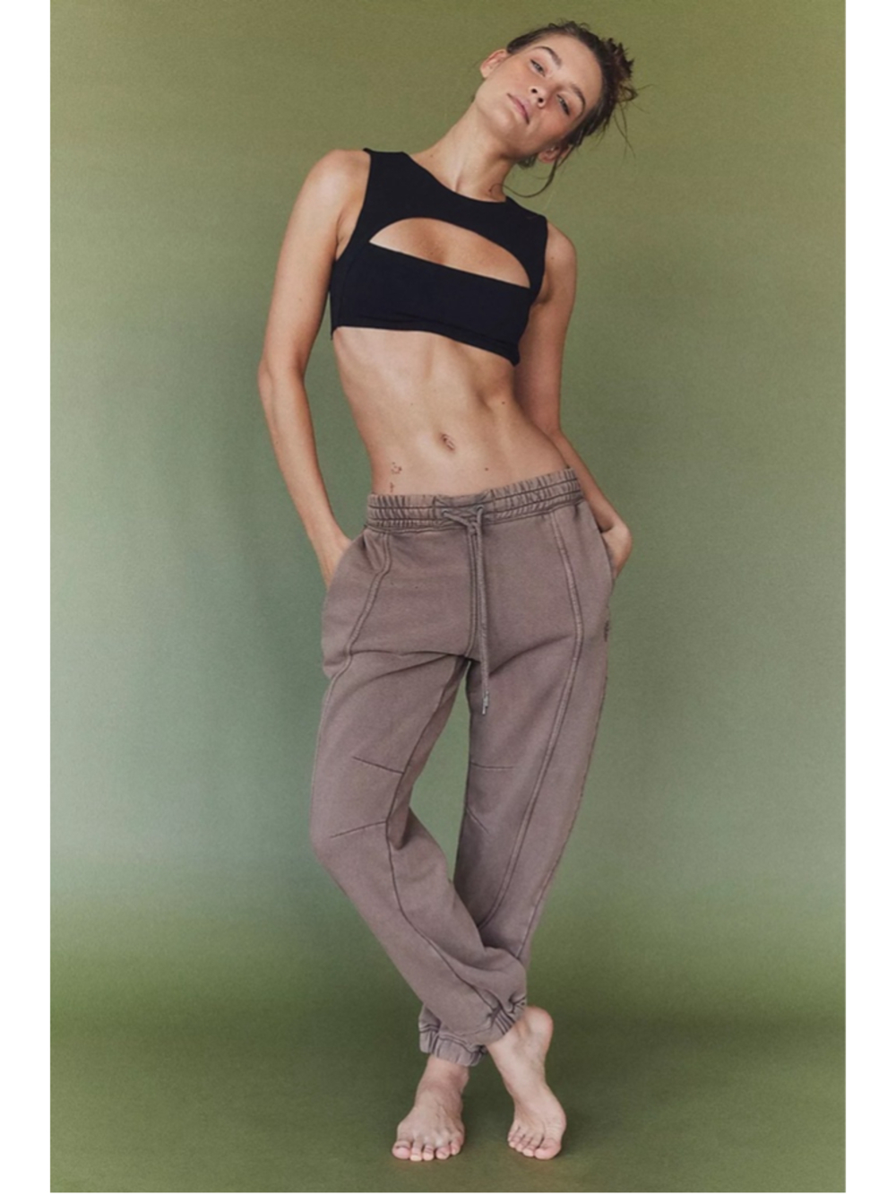 Women's Free People Movement Sprint To Finish Pants Hickory XL